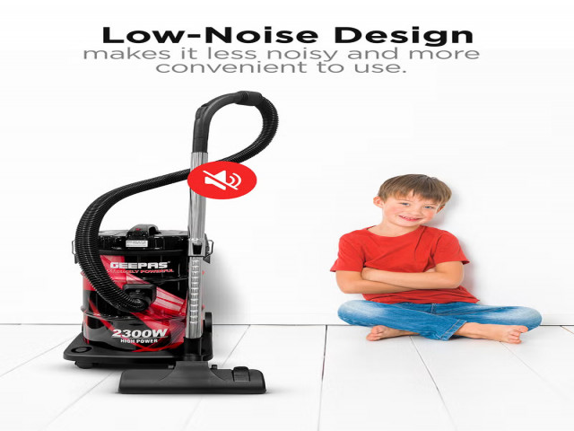 Geepas GVC2598N 2300W Davul Tipi Süpürge - Siyah/Kırmızı